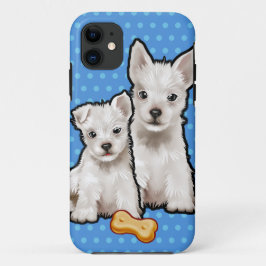 Funda Para iPhone 11 FUNDA CUTE PUPPIES iPhone SE + iPhone 5/5S
