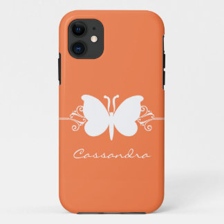 Funda de Butterfly Swirl CM ID iPhone 5, Naranja