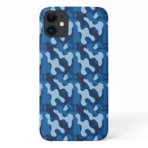 Funda de camuflaje azul | iPhone | iPad | Samsung