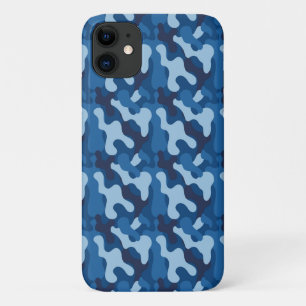 Funda Para iPhone 11 Funda de camuflaje azul iPhone iPad Samsung