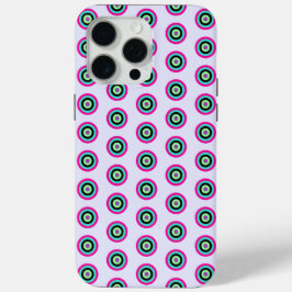 15 Pro Max Funda de Círculos Coloridos Brillantes para iPhone