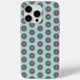 15 Pro Max Funda de Círculos Coloridos Brillantes para iPhone