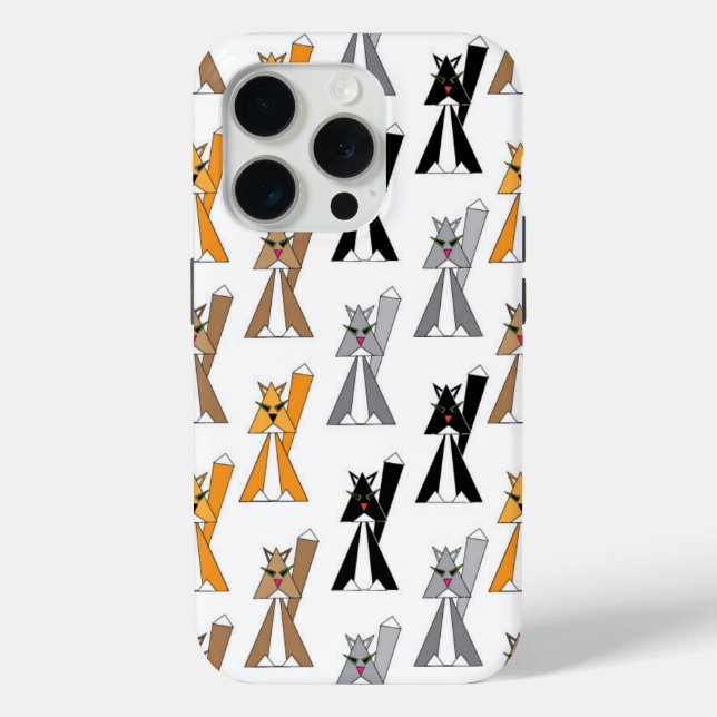 Funda De Case-Mate Para iPhone funda de gatos pro iPhone 15 (Reverso )