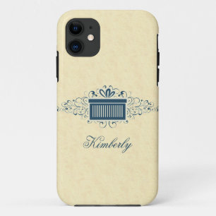 Funda de ID de BT para iPhone 5 de Holiday Swirls 