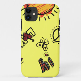 Funda de ID iPhone 5 Barely There, garabatos de ve