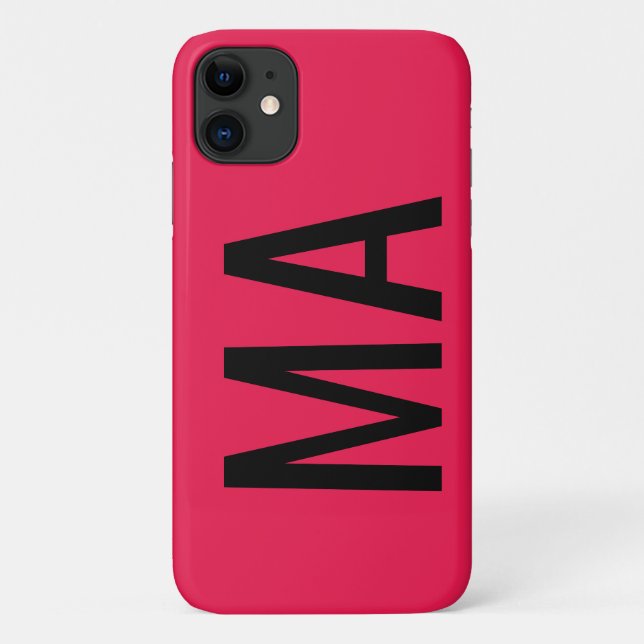 Funda De Case-Mate Para iPhone Funda de iphone 11 de moda Red Editable (Reverso)