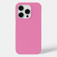 Funda de iPhone 15 Pro minimalista rosa de lujo