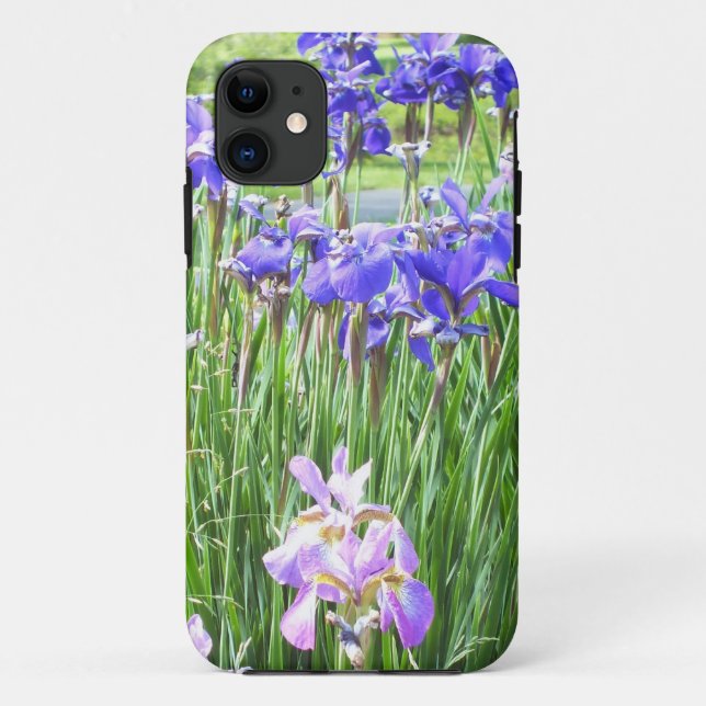 Funda De Case-Mate Para iPhone Funda de iPhone 5 irises púrpura (Reverso)