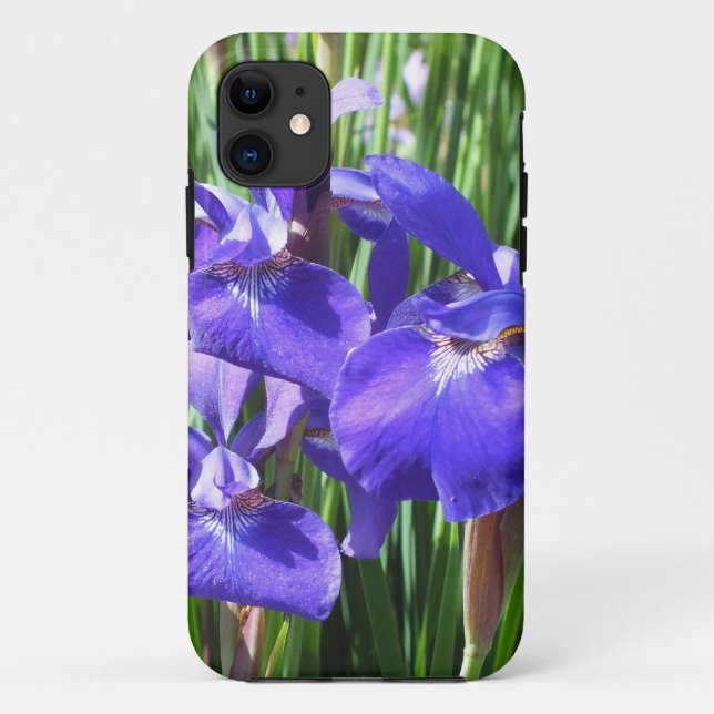 Funda De Case-Mate Para iPhone Funda de iPhone 5 irises púrpura (Reverso)