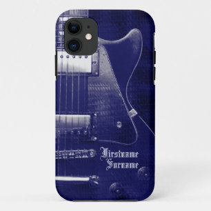 Funda de iPhone 5 Personalizado de metal azul de g