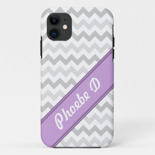 Funda Para iPhone 11 Funda de iPhone 5 personalizado púrpura de Gray Ch