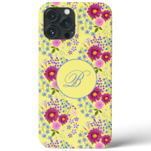 Funda de iPhone con bouquet de flores amarillas y 