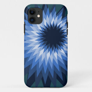 funda de iphone de flor azul