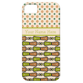Funda Para iPhone 11 Funda de iPhone tribal verde Verde azulado crema n