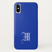 FUNDA de iPhone X de fondo sólido AZUL EGIPCIO