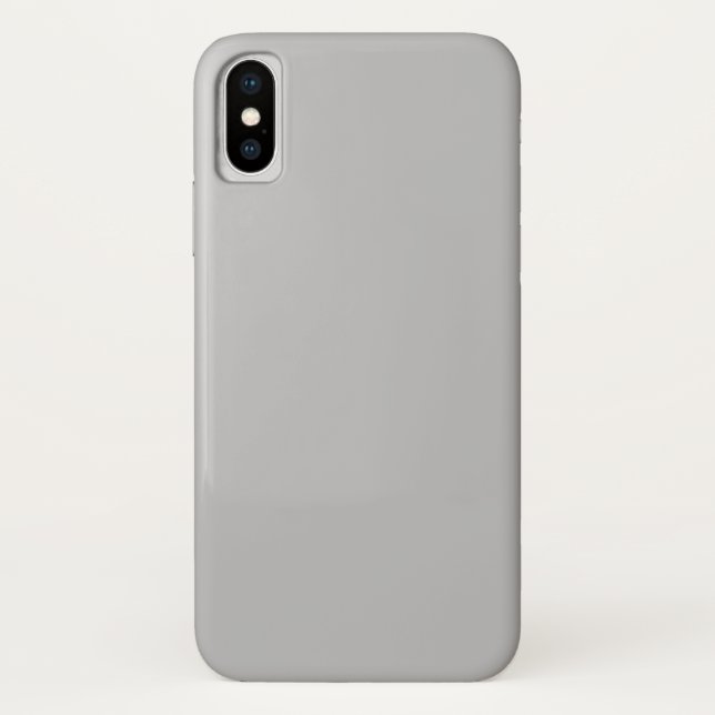 Funda De Case-Mate Para iPhone Funda de iPhone X Gris Plata (Reverso)