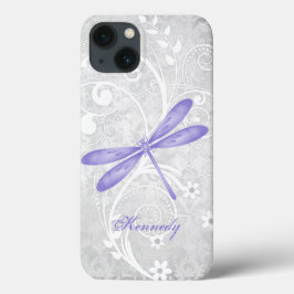 Funda Para iPhone 13 Funda de iPhone X personalizado de la mosca violet
