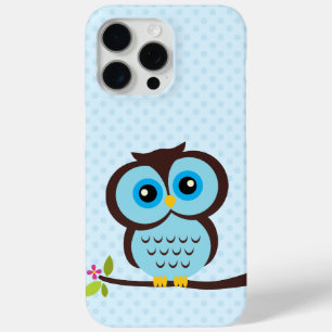 15 Pro Max Funda de Lechuza Azul para el iPhone 5