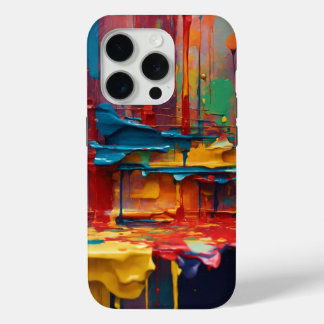 15 Pro Funda de pintura abstracta moderna para iPhone 15p