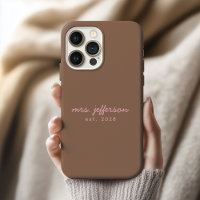 Funda de teléfono personalizada para la novia para