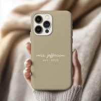 Funda de teléfono personalizada para recién casado
