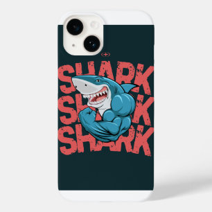 Funda Para iPhone 14 De Case-Mate "Funda de Tiburón Feroz – Energía de Bestia Oceáni