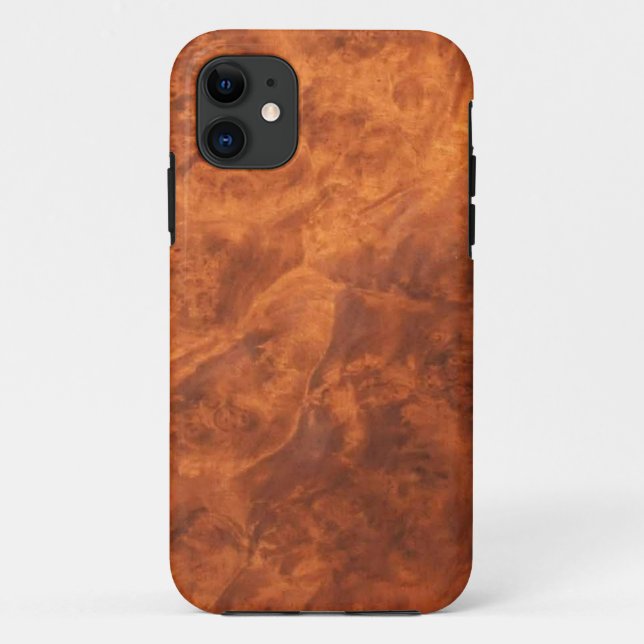 Funda De Case-Mate Para iPhone Funda de Walnut Burl iPhone 11 (Reverso)