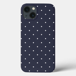 Funda del Dot Polka estilo Navy Blue 50 para iPad 