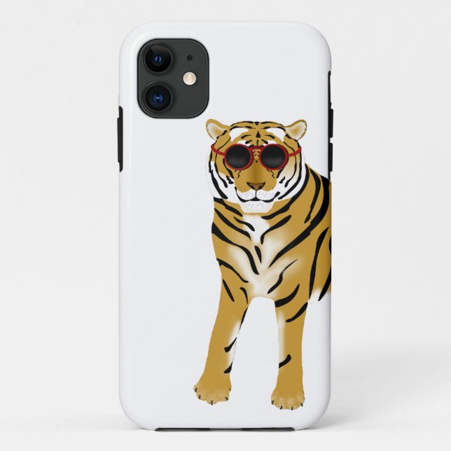 Funda De Case-Mate Para iPhone Funda del iPhone 11 de Apple del tigre (Reverso)