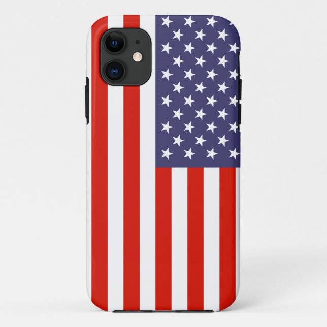 Funda De Case-Mate Para iPhone Funda del iPhone 11 de bandera estadounidense (Reverso)