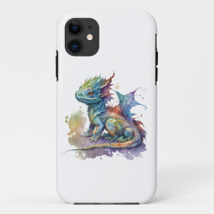 Funda Para iPhone 11 Funda del iPhone 11 de color de agua bebé dragón