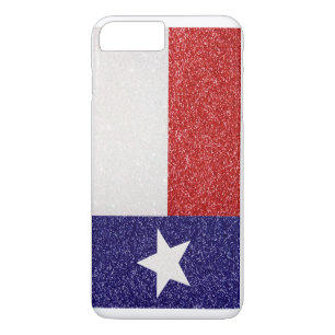 funda del iPhone 7 de la bandera de Texas del purp