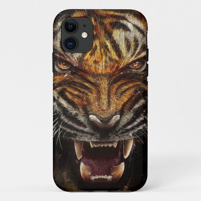 Funda De Case-Mate Para iPhone Funda del iPhone tigre 5/5 (Reverso)