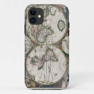11 Funda del Mapa Mundial de Vintage para iPhone 5