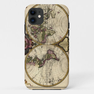 11 Funda del Mapa Mundial de Vintage para iPhone 5