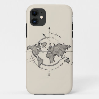 Funda Para iPhone 11 Funda del Mapa Mundial del iPhone 11 - Viajes de L
