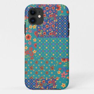 Funda del patrón de patchwork para iPhone 5/5 de F