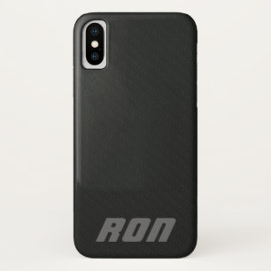 Funda Para iPhone X Funda Deluxe Black Simulated Carbon Fiber iPhone X