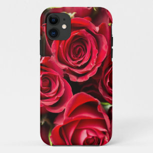11 Funda dura para iPhone de Rosas Rojas