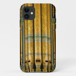 Funda Para iPhone 11 funda duro iPhone 11 de tubo de órganos verde y or