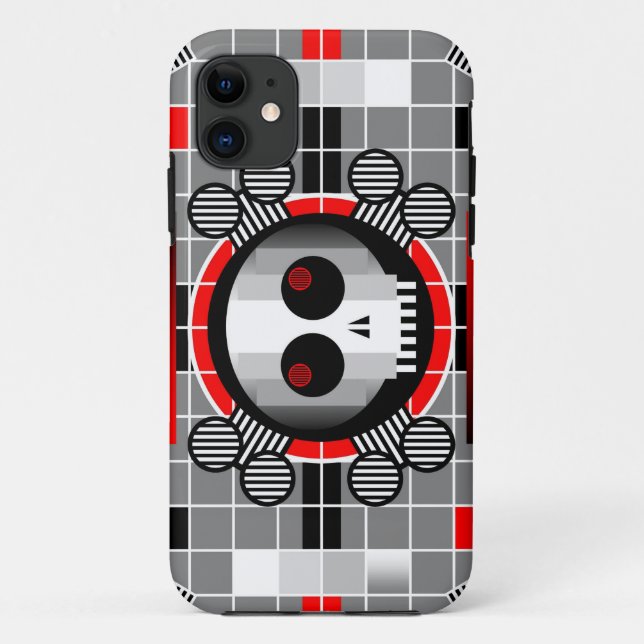 Funda De Case-Mate Para iPhone Funda duro para iPhone de Skull TV (Reverso)