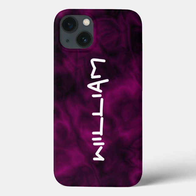 Funda De Case-Mate Para iPhone Funda duro para iPhone púrpura y abstracto persona (Reverso)