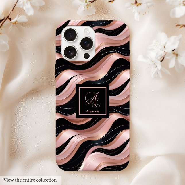 Funda De Case-Mate Para iPhone Funda elegante de lujo personalizada para iPhone 1 (Rose Gold iPhone 13 Case Elegant Lux Personalized)