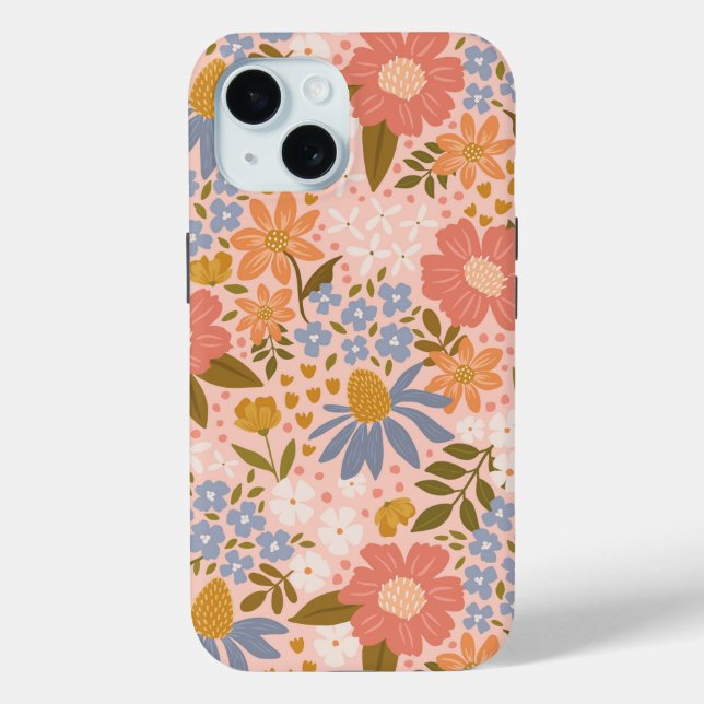 Funda De Case-Mate Para iPhone Funda Floral para iPhone 15 (Reverso )