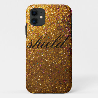 Funda Para iPhone 11 "Funda Golden Sparkle"