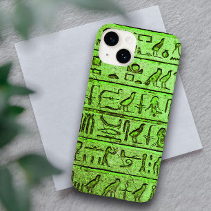 Funda Para iPhone 14 De Case-Mate Funda Green Ancient Egyptian Hieroglyphs iPhone 14
