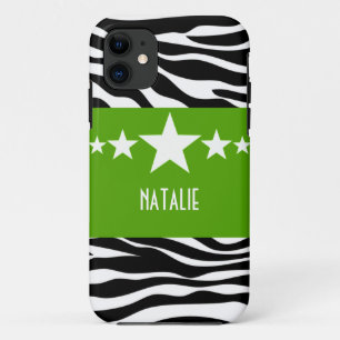 Funda Green Sassy Star Zebra BT iPhone 5