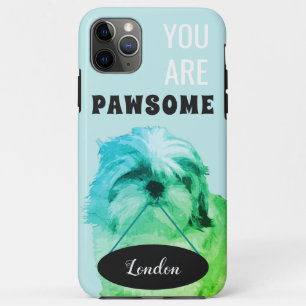 Funda Para iPhone 11 Pro Max Funda Green Shih Tzu iPhone 11 Pro Max