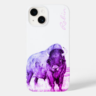 iPhone 14 De Case-Mate Funda Hamilton ~ American Bison (púrpura) para iPh