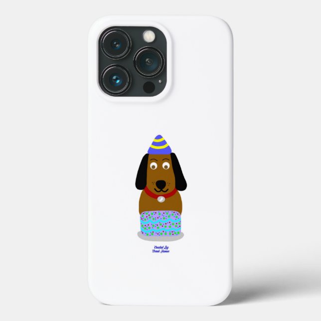 Funda De Case-Mate Para iPhone Funda Happy Birthday Pup Apple iPhone 13 Pro (Reverso )
